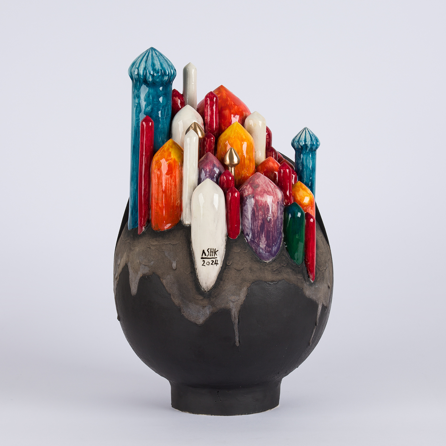 Iranian artisan object with detailed craftsmanship, created by Ashkan Behjou