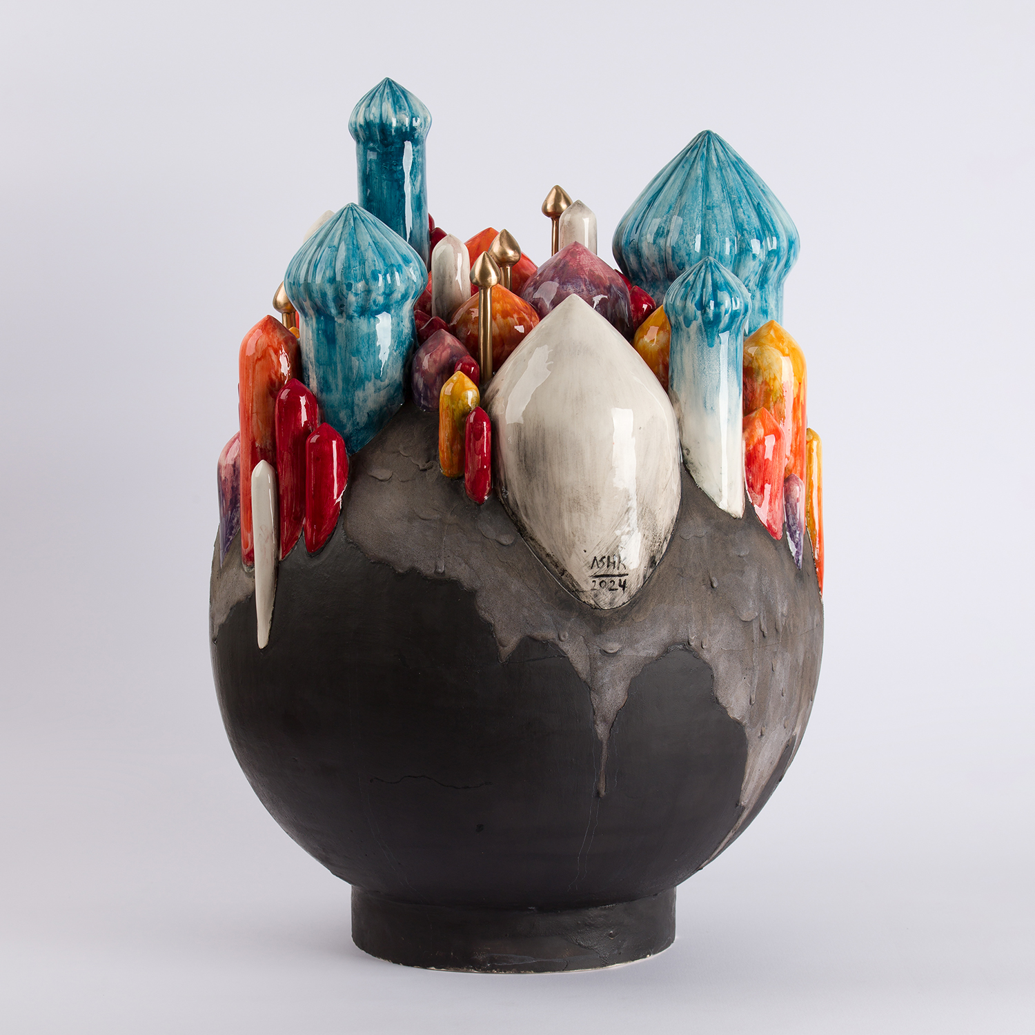 Iranian artisan object with detailed craftsmanship, created by Ashkan Behjou