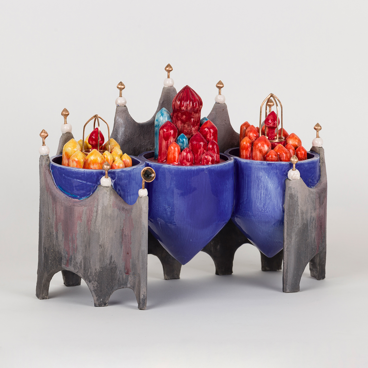 Contemporary Iranian art object with modern minimalist design, handmade by Ashkan Behjou