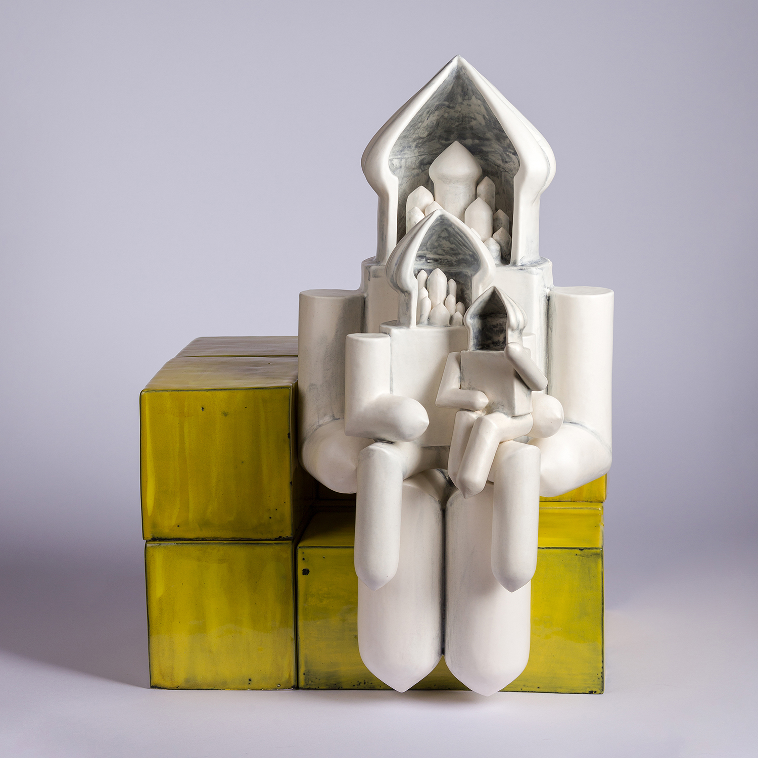 1. In the span of Three, Ceramic, 47x33x35 cm, 2025 copy