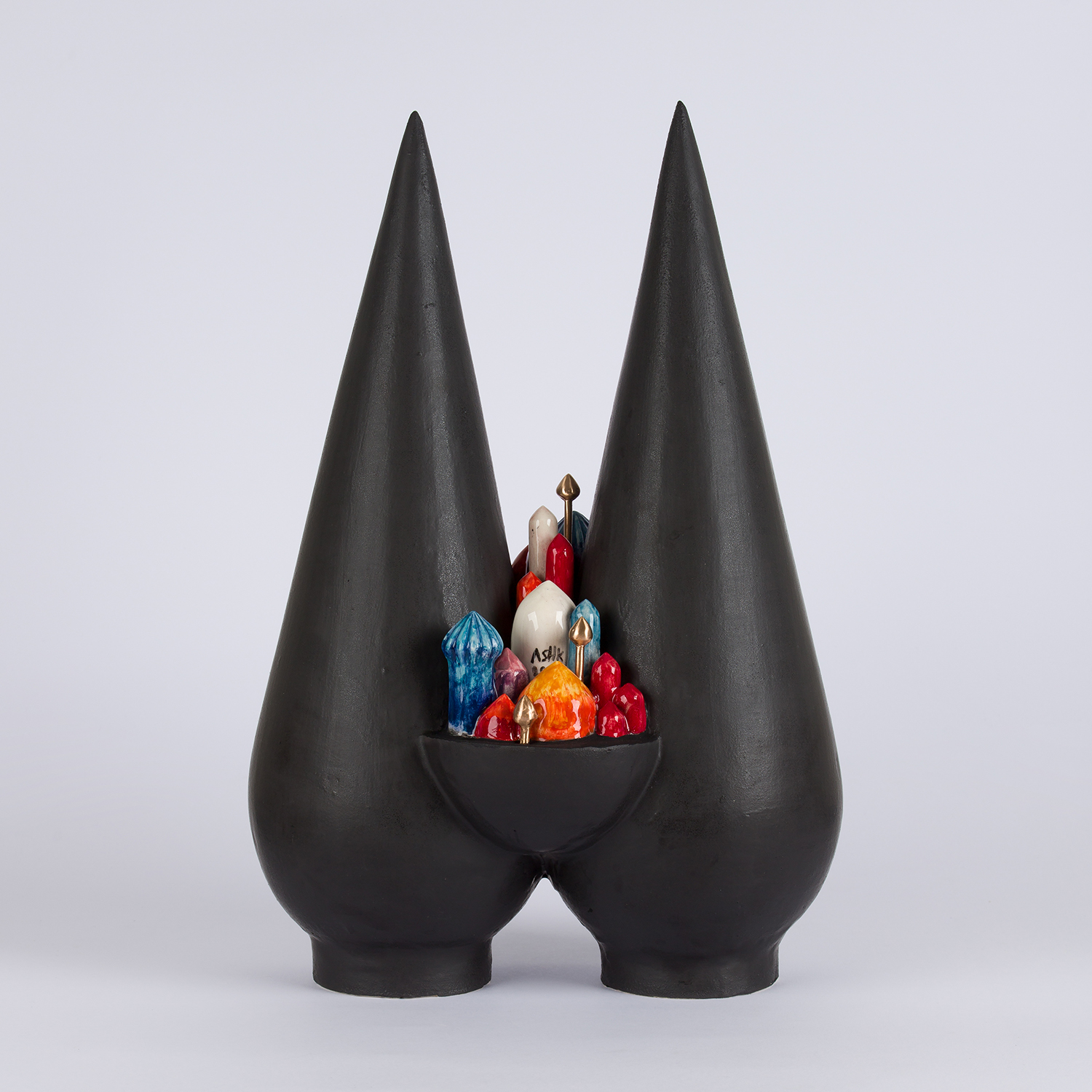 Iranian artisan object with detailed craftsmanship, created by Ashkan Behjou