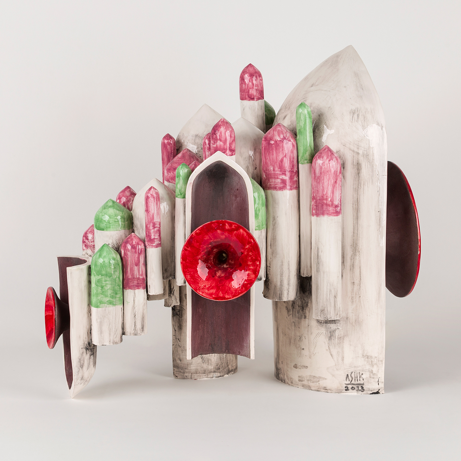 Contemporary Iranian art object with modern minimalist design, handmade by Ashkan Behjou