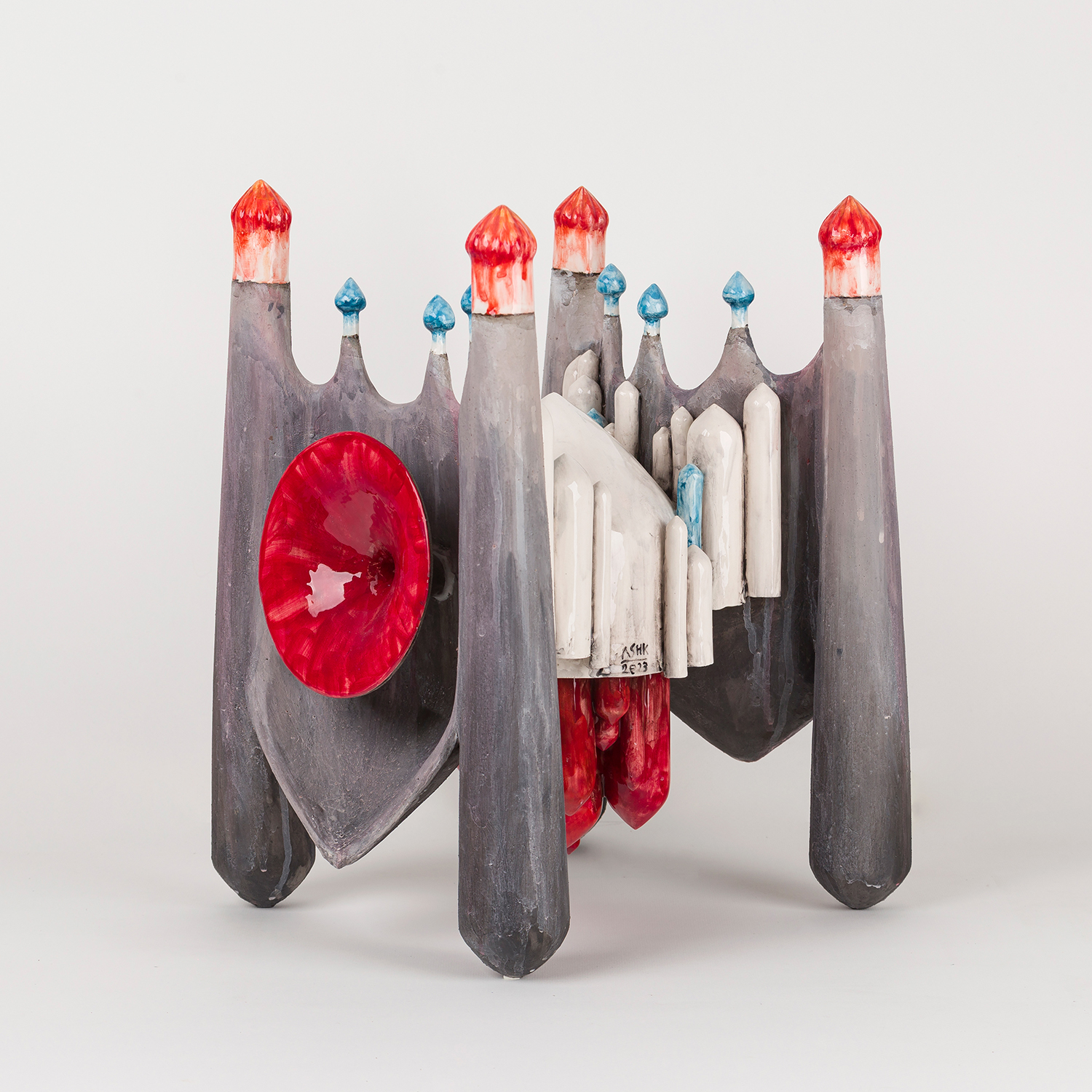 Contemporary Iranian art object with modern minimalist design, handmade by Ashkan Behjou