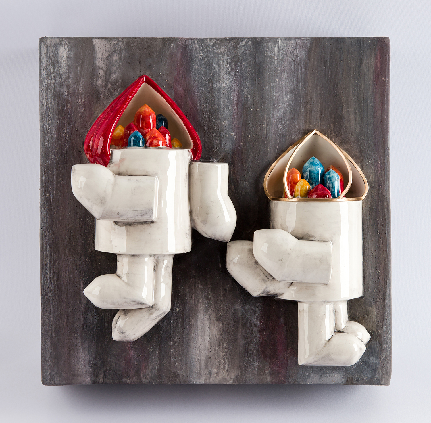 Contemporary Iranian art object with modern minimalist design, handmade by Ashkan Behjou