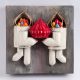 Contemporary Iranian art object with modern minimalist design, handmade by Ashkan Behjou