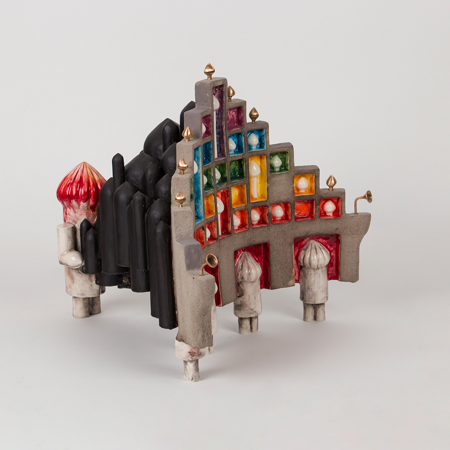 Contemporary Iranian art object with modern minimalist design, handmade by Ashkan Behjou