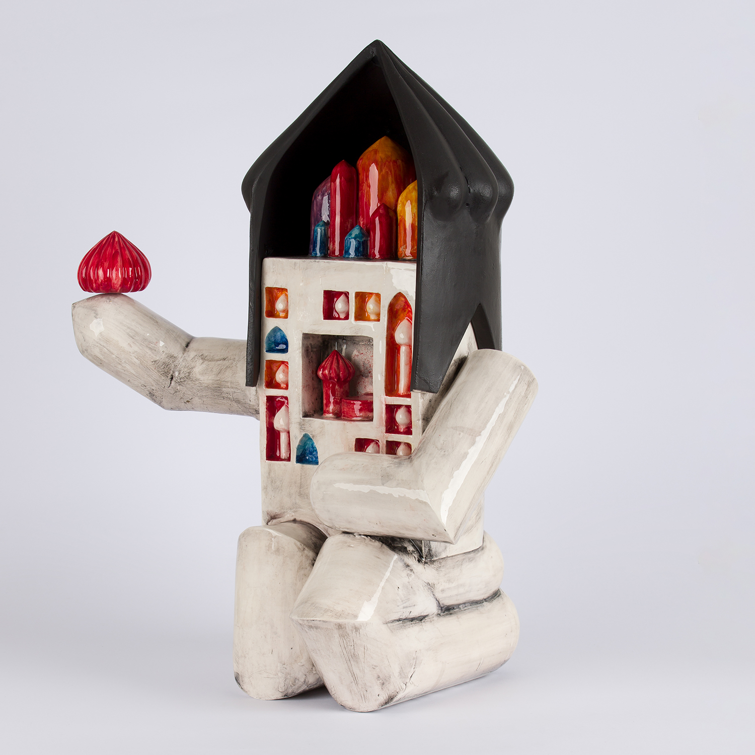 Contemporary Iranian art object with modern minimalist design, handmade by Ashkan Behjou