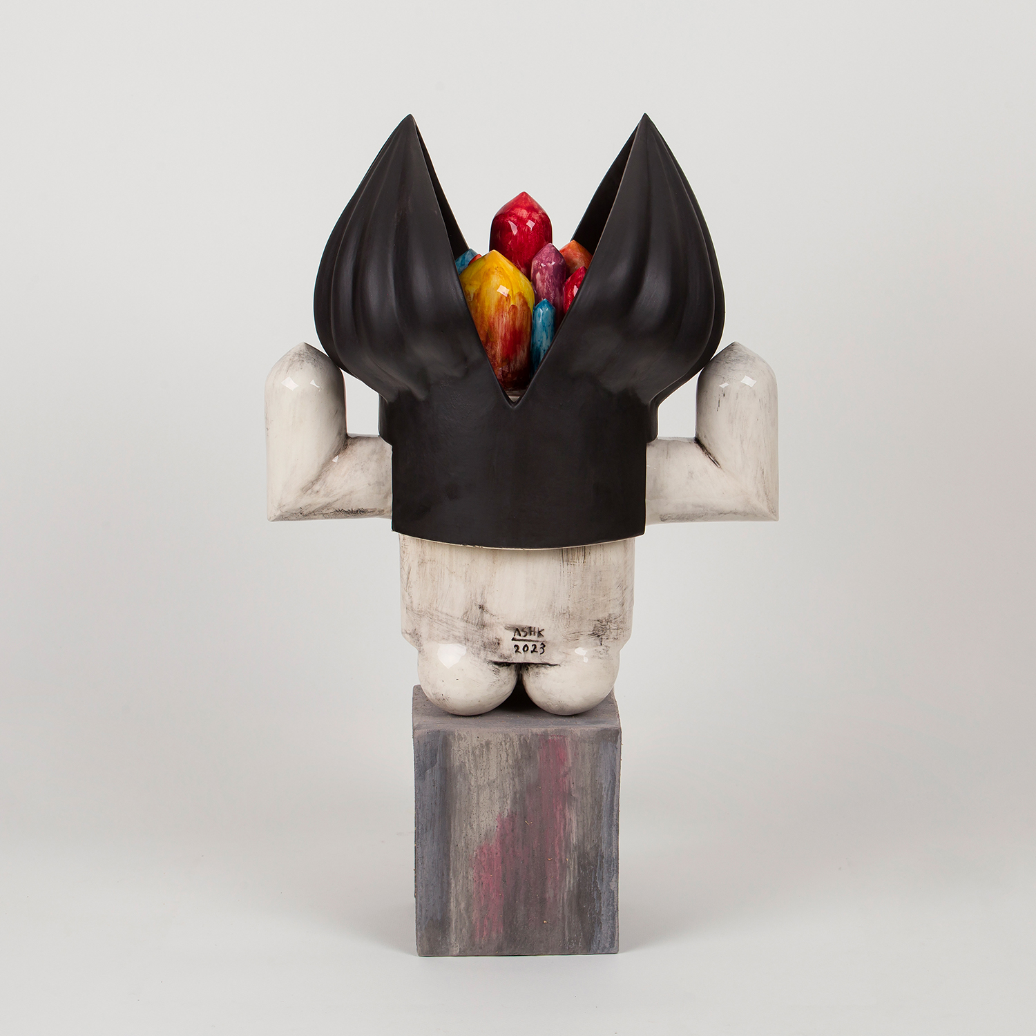 Contemporary Iranian art object with modern minimalist design, handmade by Ashkan Behjou