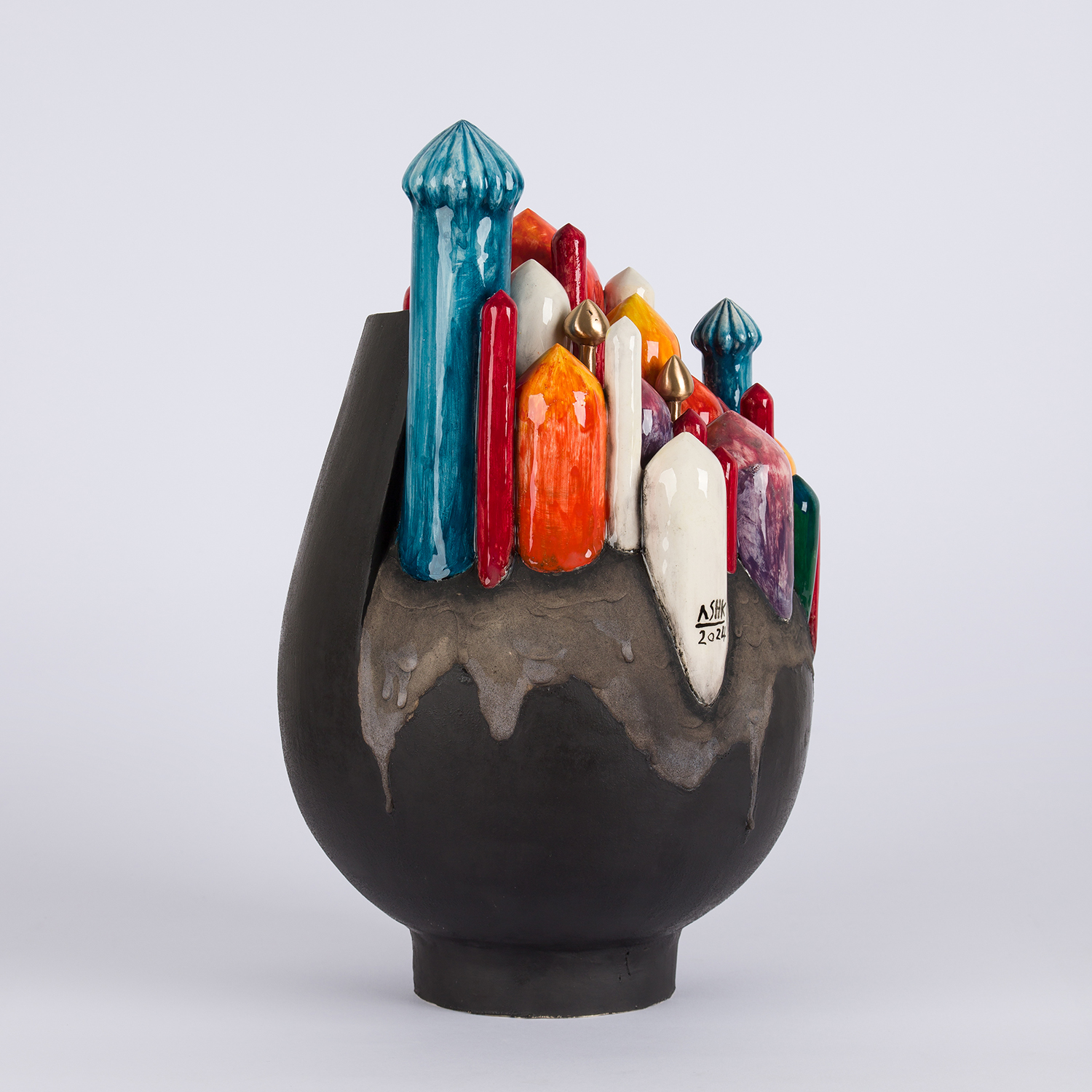 Iranian artisan object with detailed craftsmanship, created by Ashkan Behjou