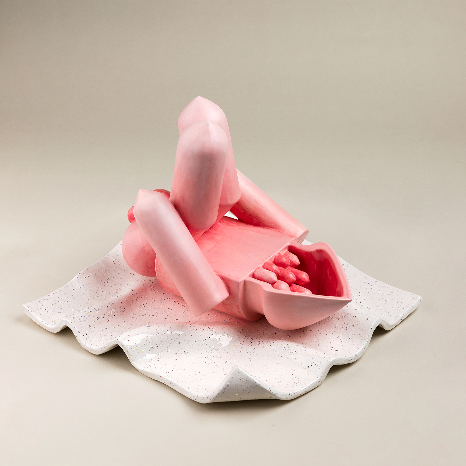 Contemporary Iranian art object with modern minimalist design, handmade by Ashkan Behjou