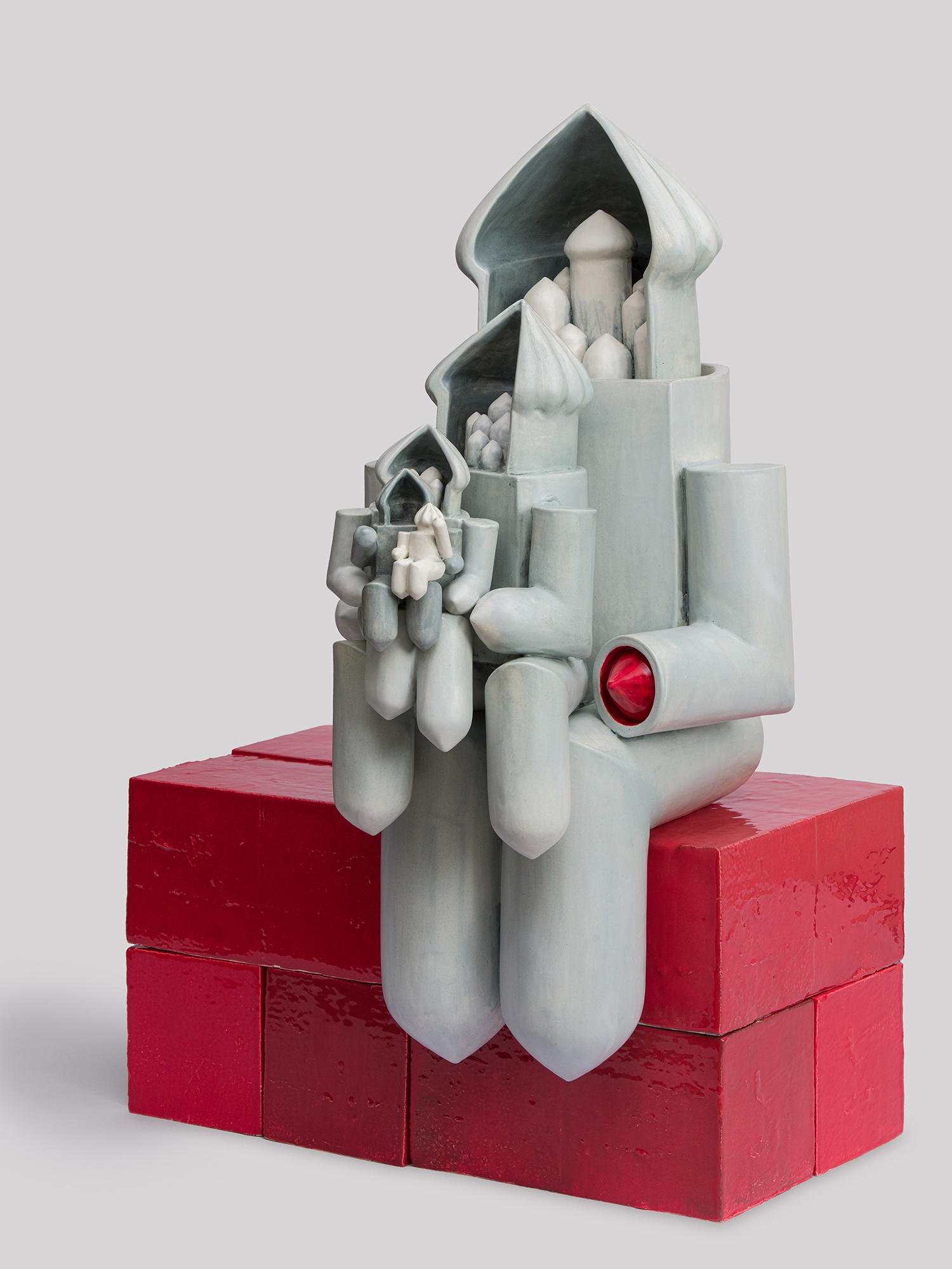 Contemporary Iranian art object with modern minimalist design, handmade by Ashkan Behjou