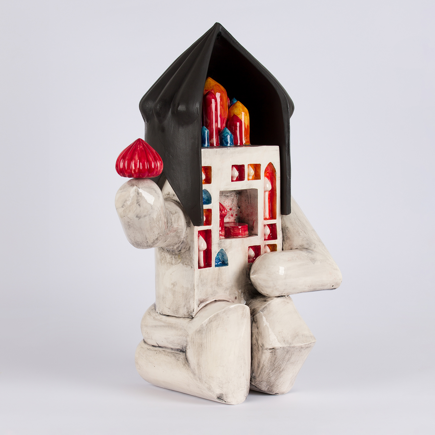 Contemporary Iranian art object with modern minimalist design, handmade by Ashkan Behjou