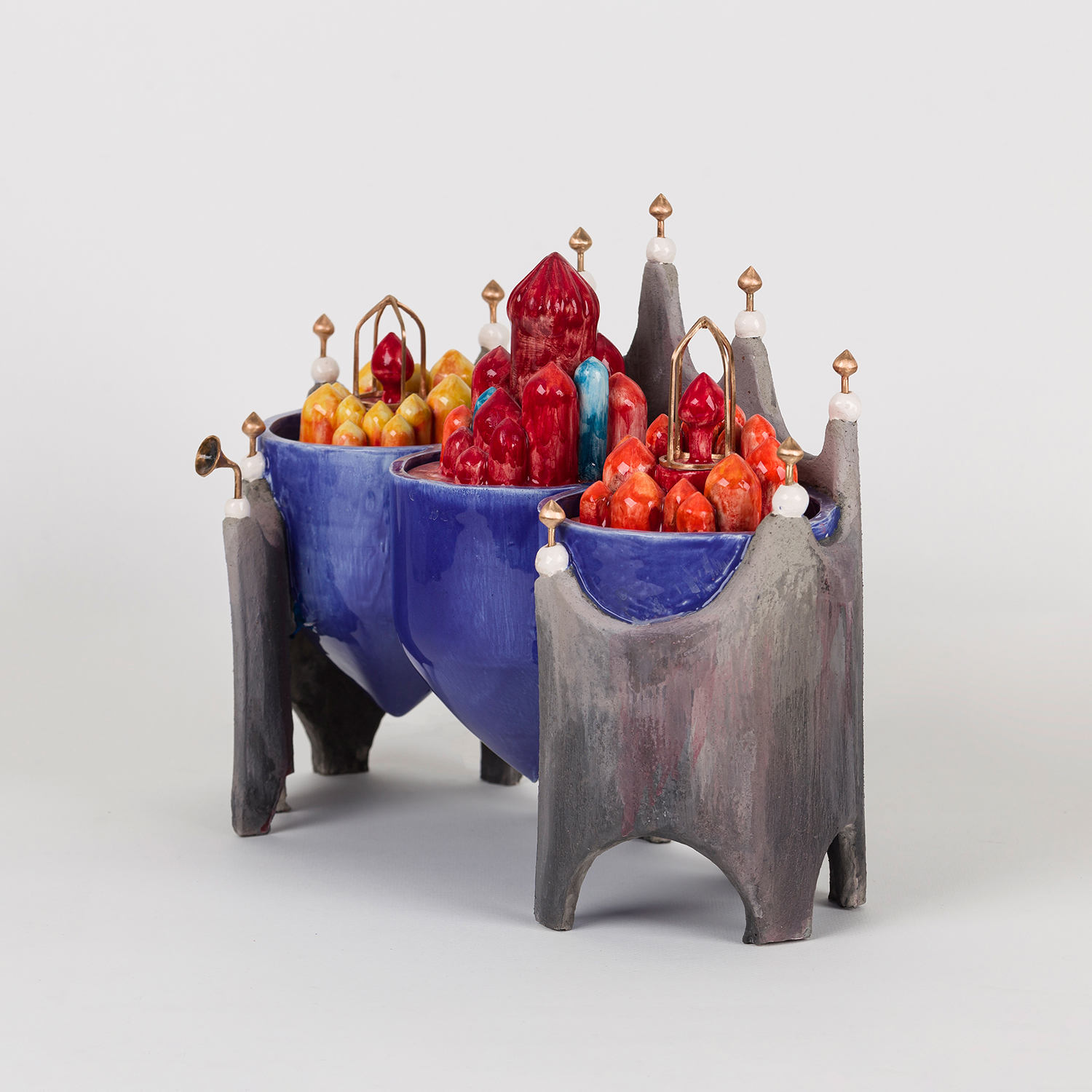 Contemporary Iranian art object with modern minimalist design, handmade by Ashkan Behjou