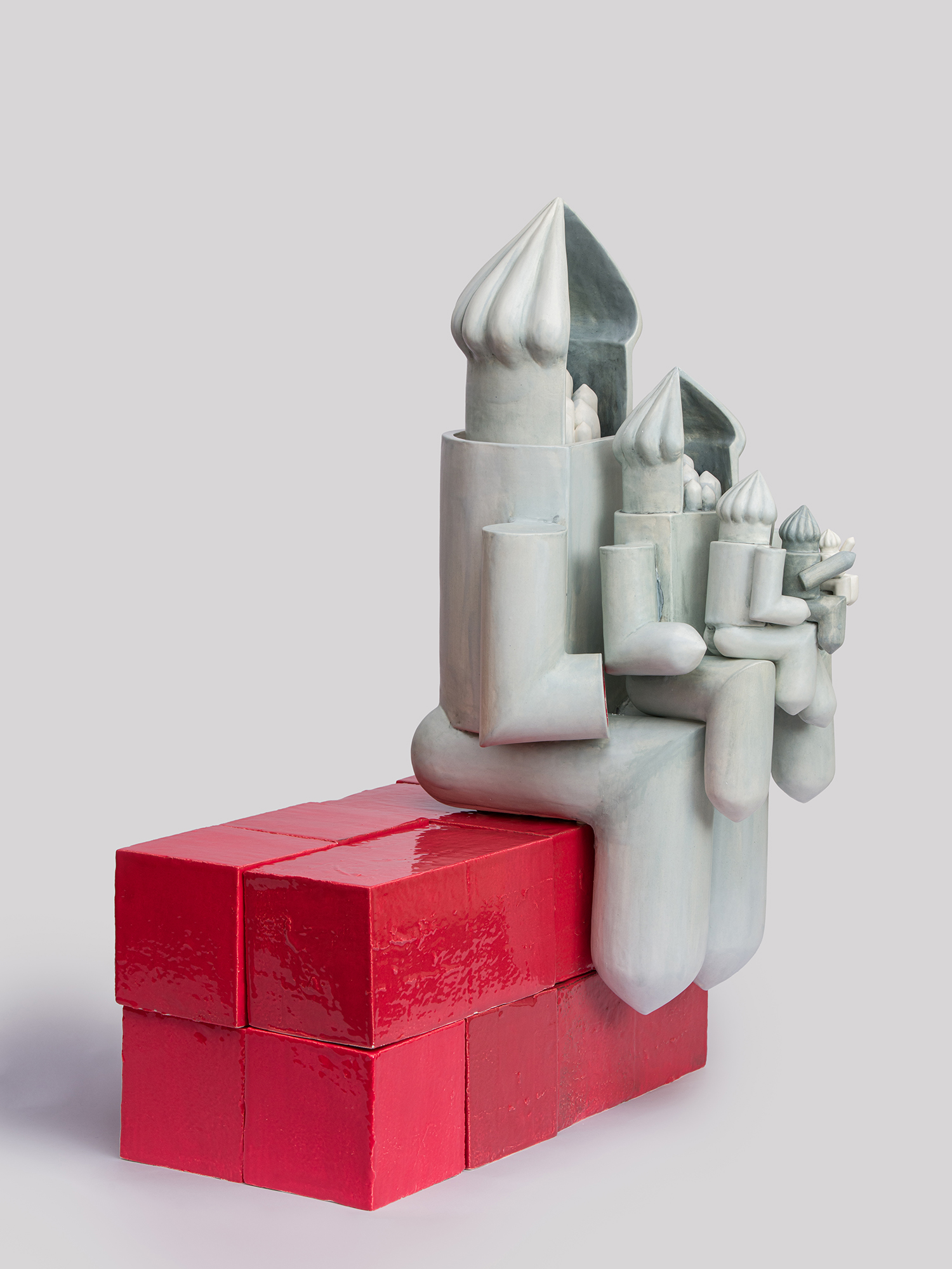 Contemporary Iranian art object with modern minimalist design, handmade by Ashkan Behjou