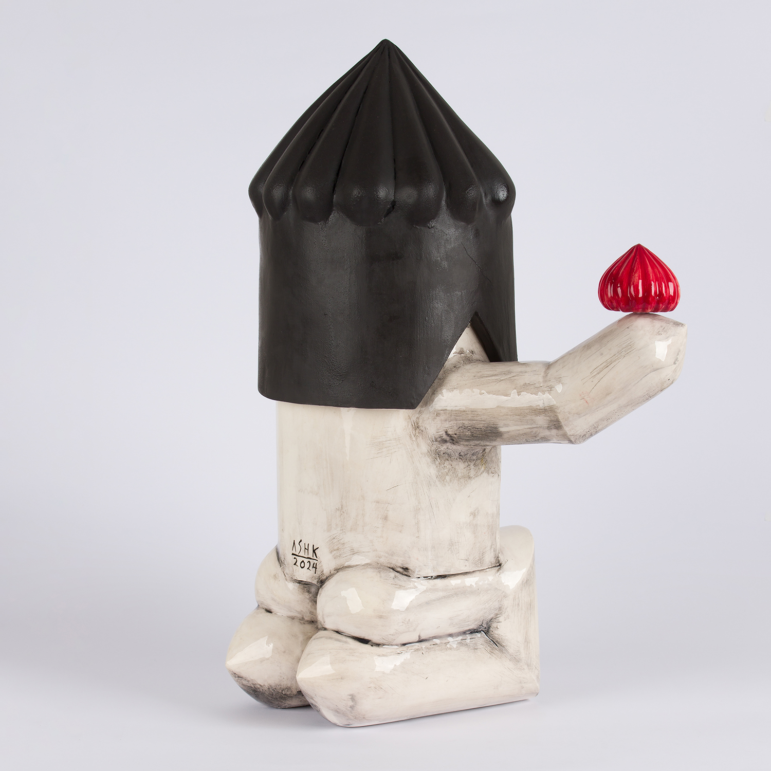 Contemporary Iranian art object with modern minimalist design, handmade by Ashkan Behjou