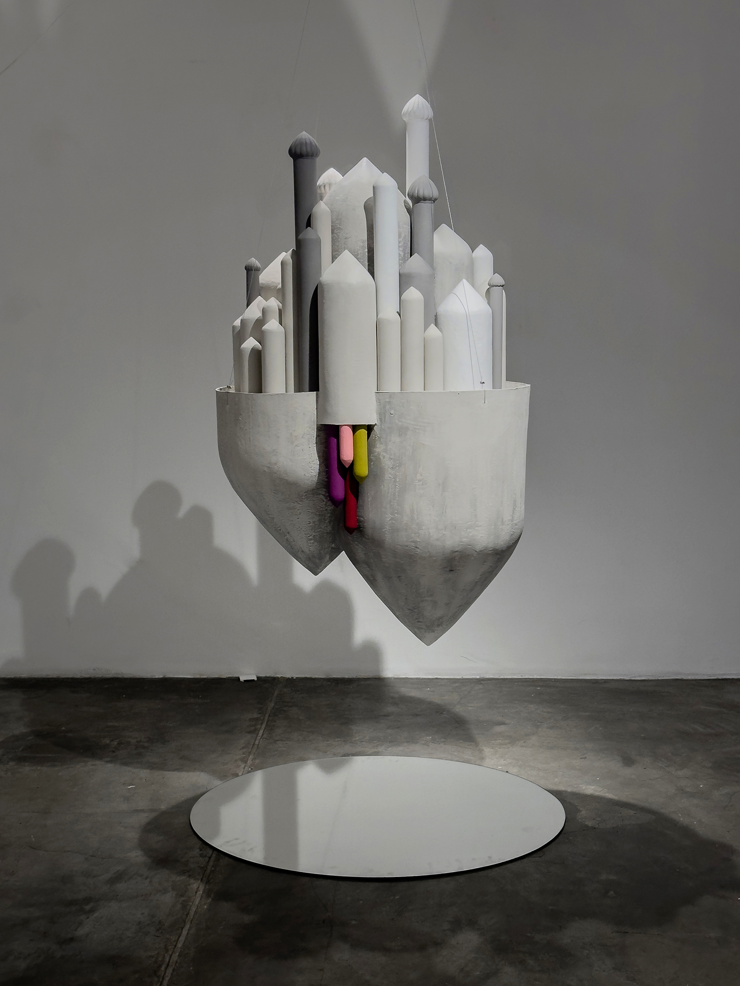 Contemporary Iranian art object with modern minimalist design, handmade by Ashkan Behjou