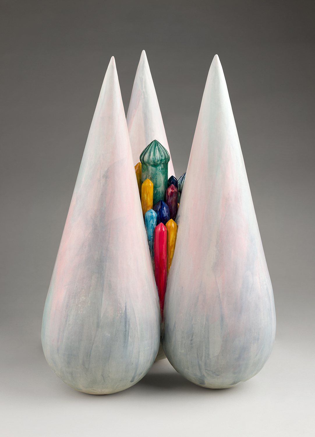 Contemporary Iranian art object with modern minimalist design, handmade by Ashkan Behjou